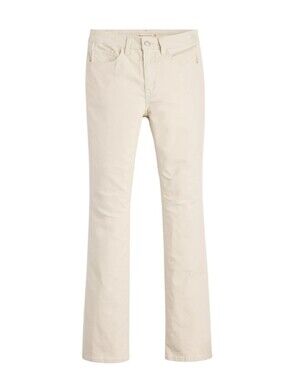 Levi's 725 High Rise Bootcut Corduroy Jeans Cream Off-White